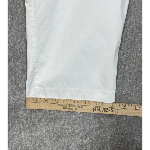 Christopher & Banks Signature Slimming Capri Pants Womens Size 14P White Pull On - Picture 8 of 8